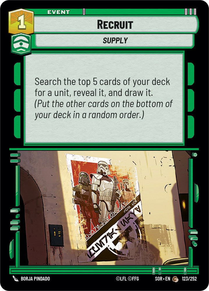 Recruit (123/252) [Spark of Rebellion] | Cards and Coasters CA