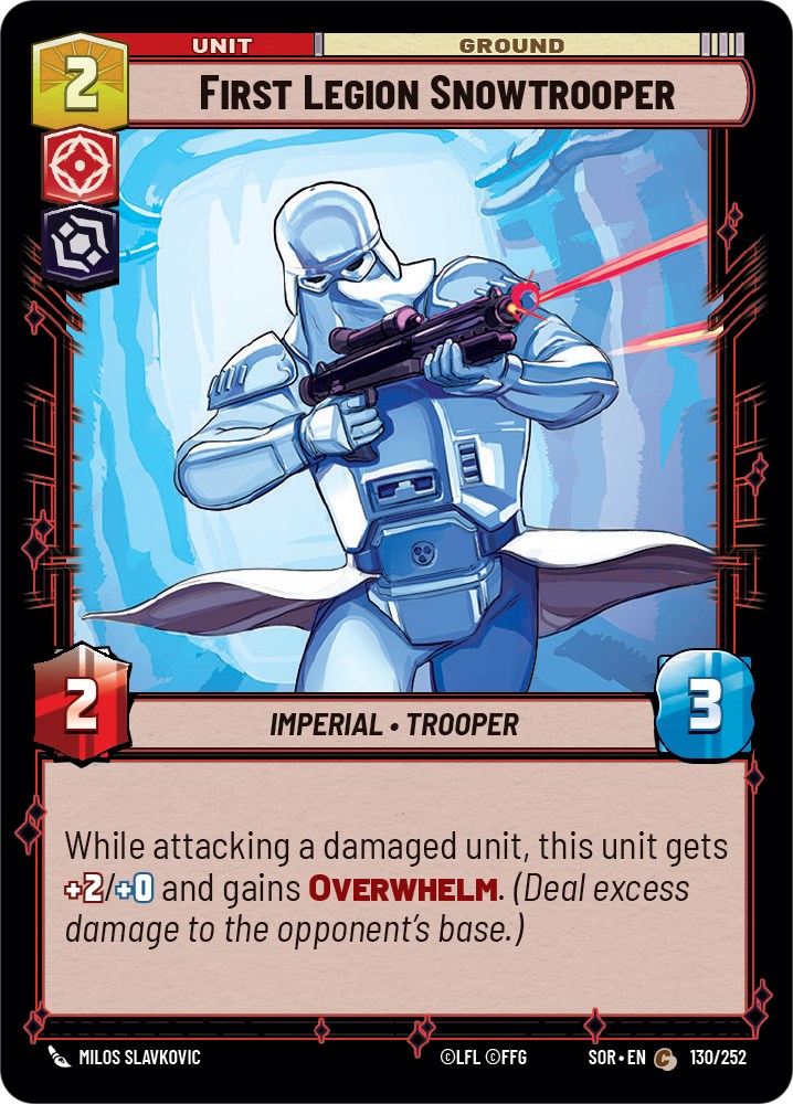 First Legion Snowtrooper (130/252) [Spark of Rebellion] | Cards and Coasters CA