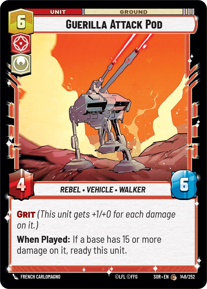 Guerilla Attack Pod (148/252) [Spark of Rebellion] | Cards and Coasters CA
