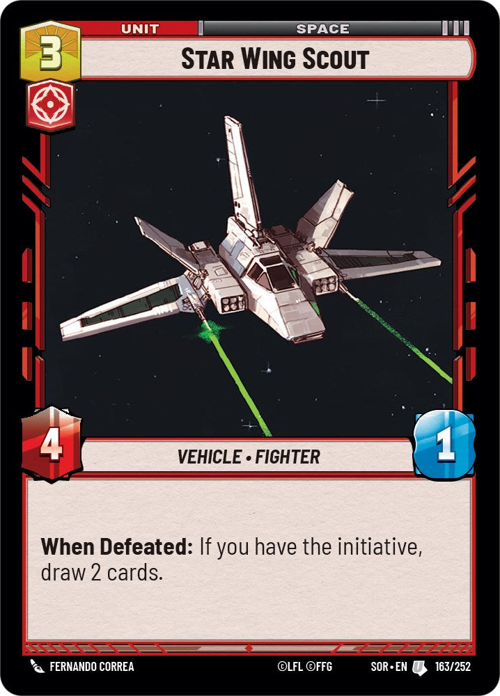 Star Wing Scout (163/252) [Spark of Rebellion] | Cards and Coasters CA