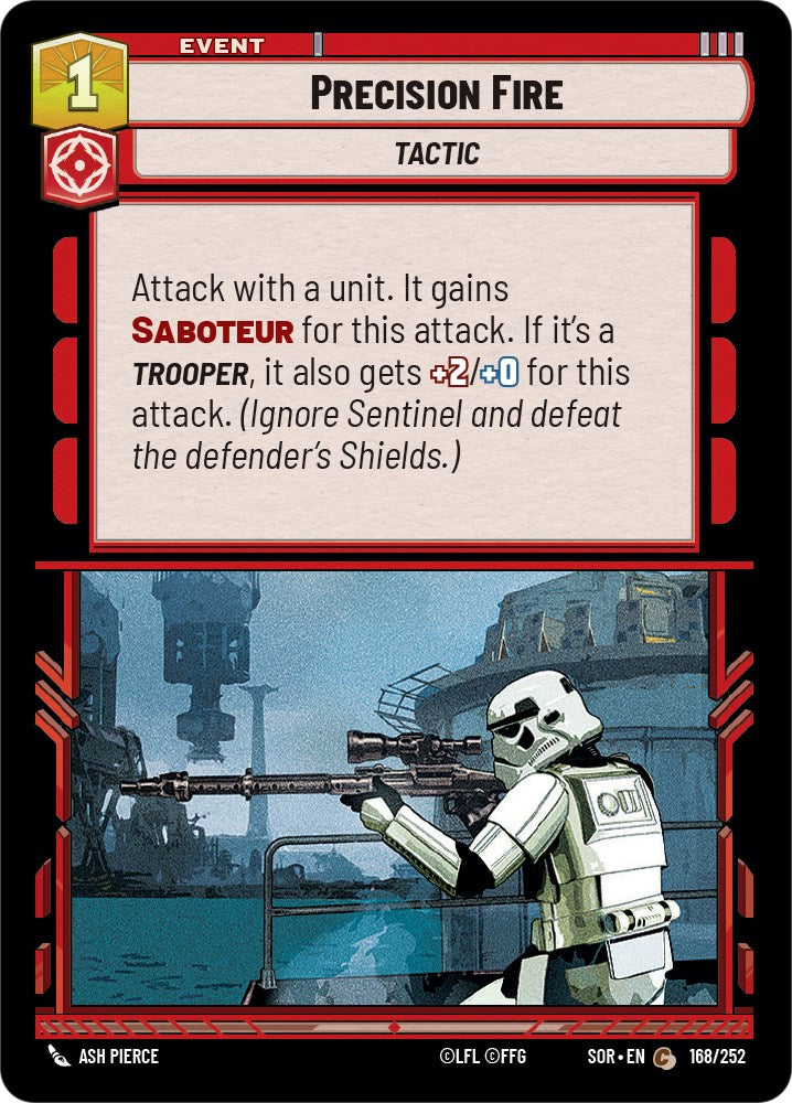 Precision Fire (168/252) [Spark of Rebellion] | Cards and Coasters CA