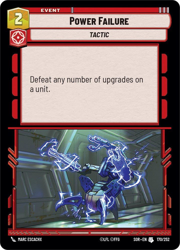 Power Failure (170/252) [Spark of Rebellion] | Cards and Coasters CA