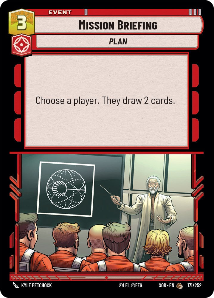 Mission Briefing (171/252) [Spark of Rebellion] | Cards and Coasters CA