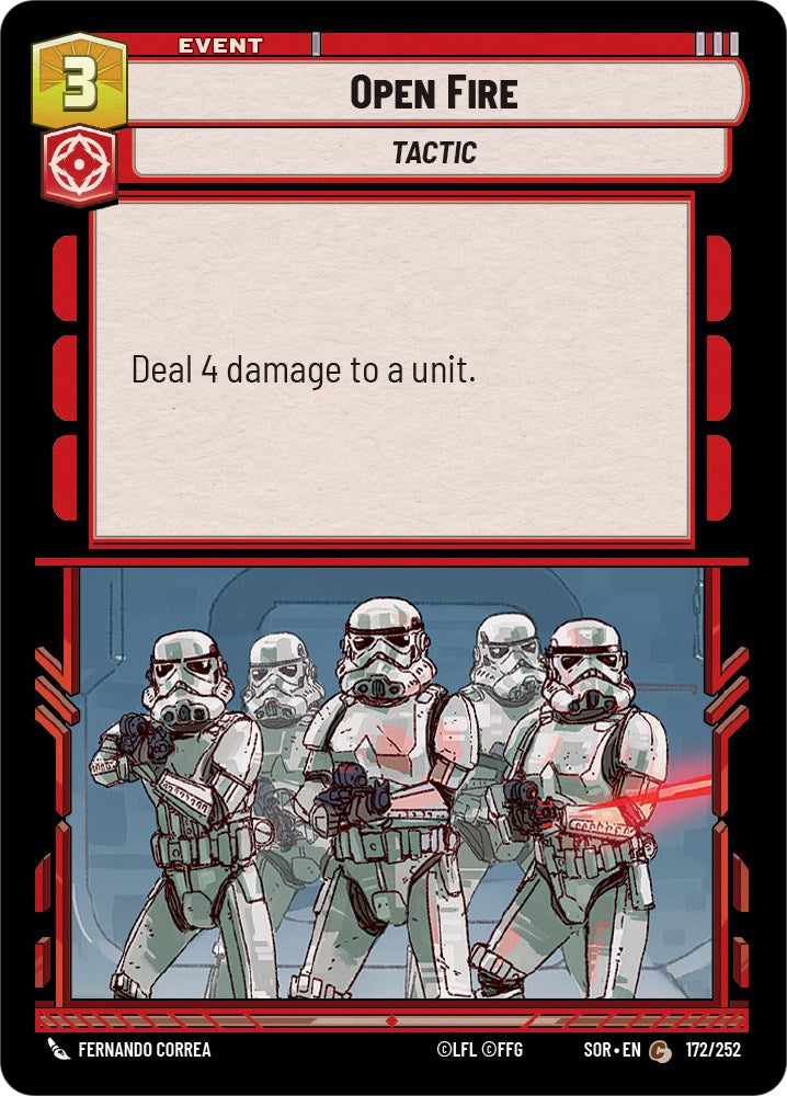 Open Fire (172/252) [Spark of Rebellion] | Cards and Coasters CA