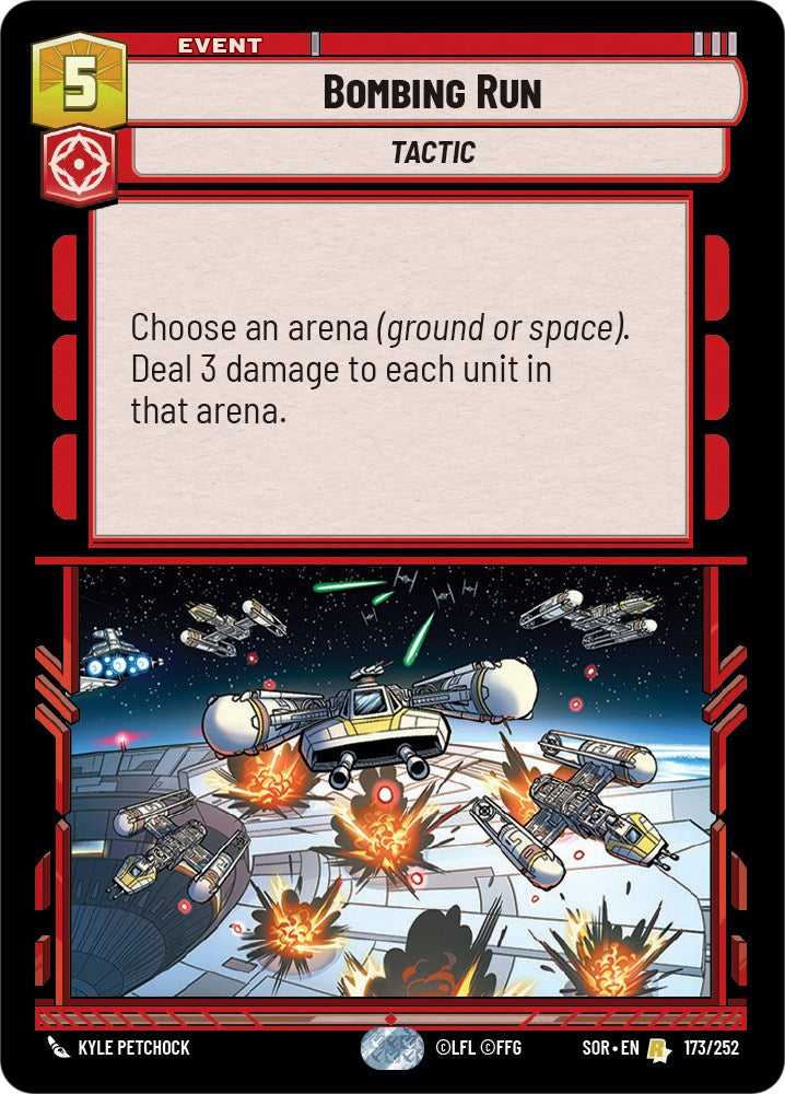 Bombing Run (173/252) [Spark of Rebellion] | Cards and Coasters CA