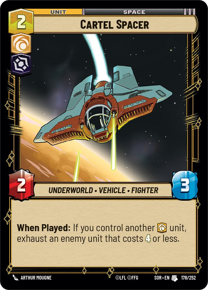 Cartel Spacer (178/252) [Spark of Rebellion] | Cards and Coasters CA