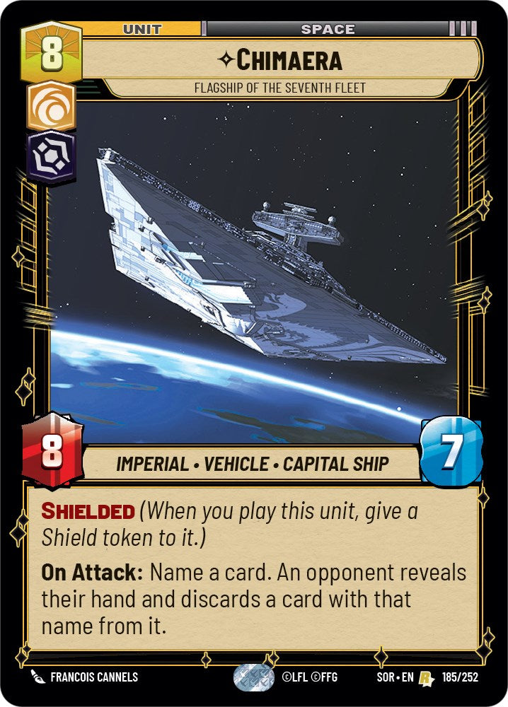 Chimaera - Flagship of the Seventh Fleet (185/252) [Spark of Rebellion] | Cards and Coasters CA