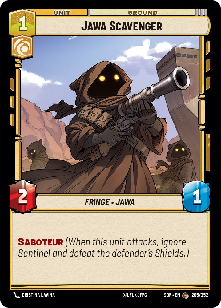 Jawa Scavenger (205/252) [Spark of Rebellion] | Cards and Coasters CA