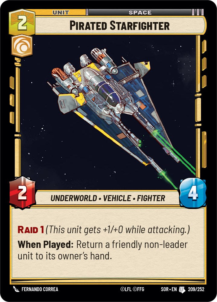 Pirated Starfighter (209/252) [Spark of Rebellion] | Cards and Coasters CA
