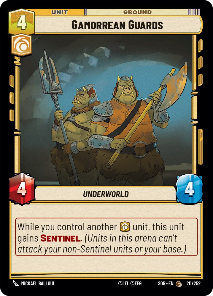 Gamorrean Guards (211/252) [Spark of Rebellion] | Cards and Coasters CA