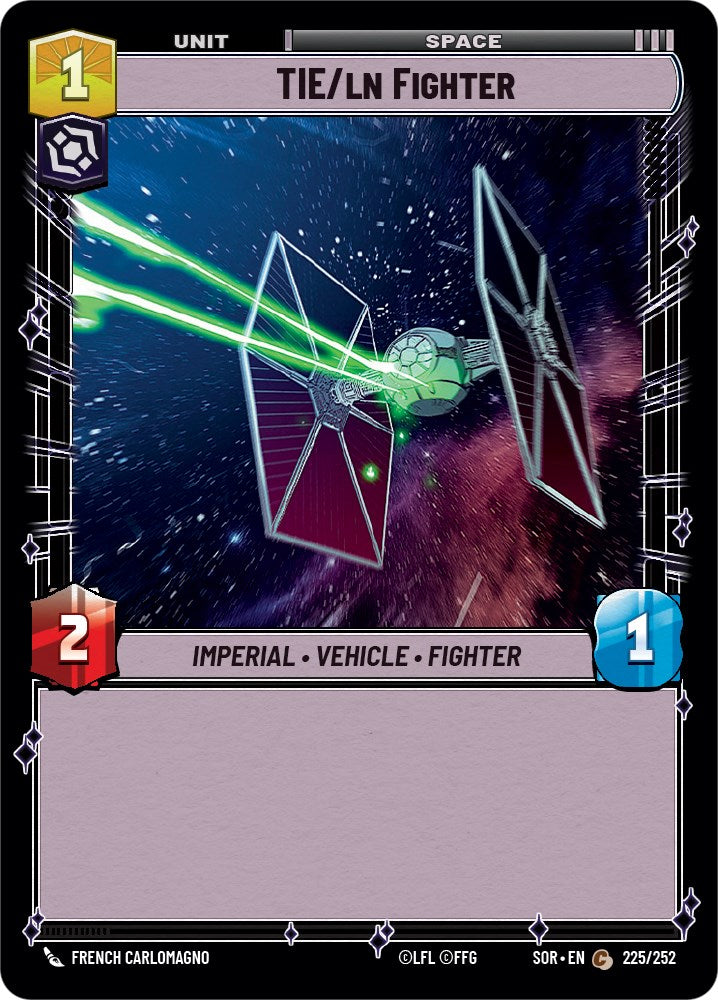 TIE/ln Fighter (225/252) [Spark of Rebellion] | Cards and Coasters CA