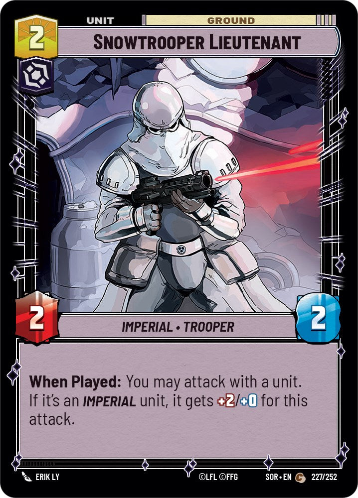 Snowtrooper Lieutenant (227/252) [Spark of Rebellion] | Cards and Coasters CA