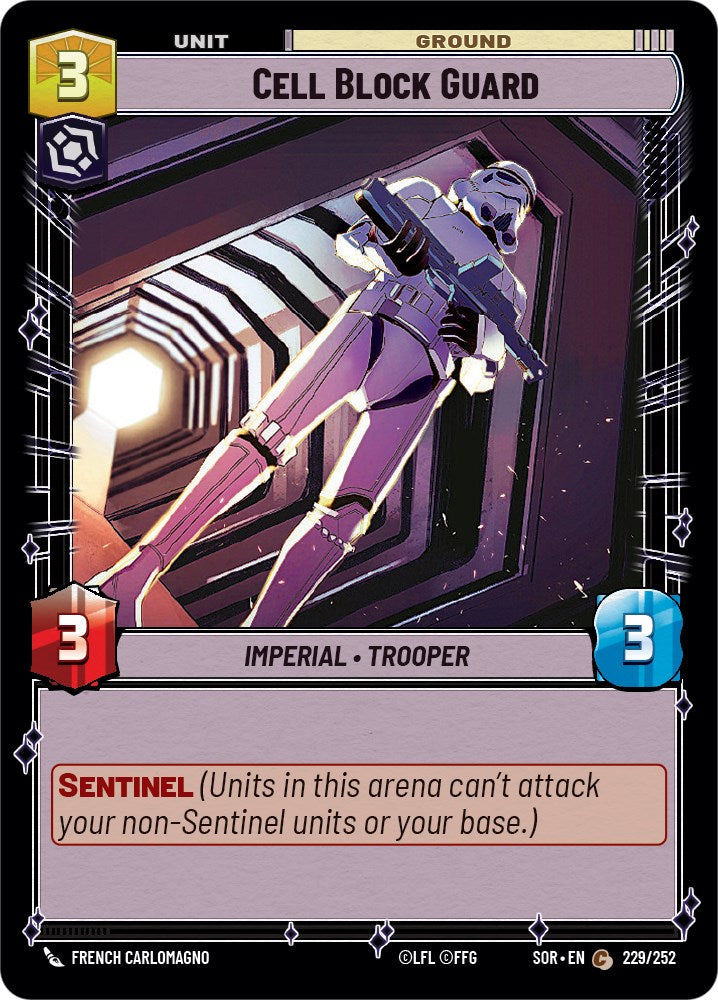 Cell Block Guard (229/252) [Spark of Rebellion] | Cards and Coasters CA