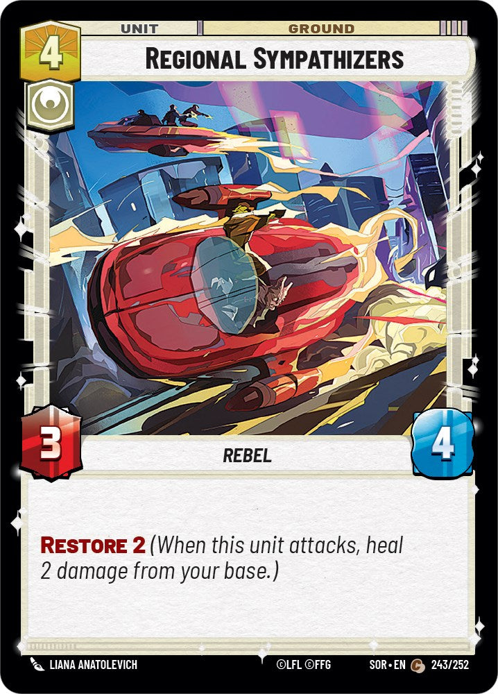 Regional Sympathizers (243/252) [Spark of Rebellion] | Cards and Coasters CA