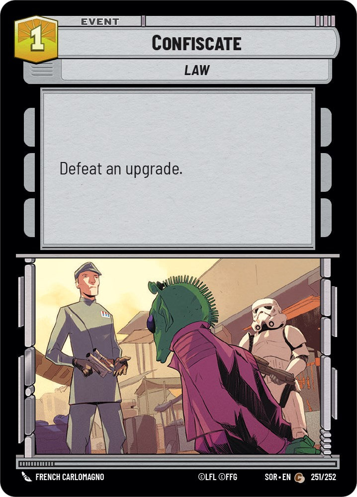 Confiscate (251/252) [Spark of Rebellion] | Cards and Coasters CA