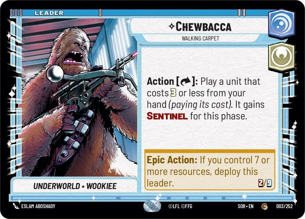 Chewbacca - Walking Carpet (003/252) [Spark of Rebellion] | Cards and Coasters CA