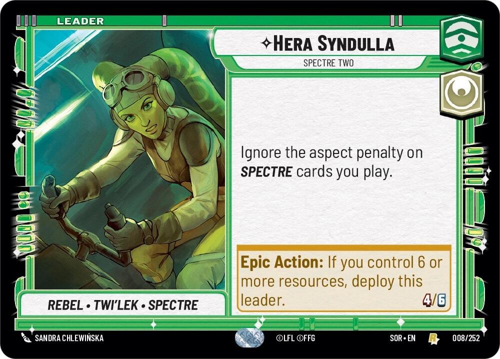 Hera Syndulla - Spectre Two (008/252) [Spark of Rebellion] | Cards and Coasters CA