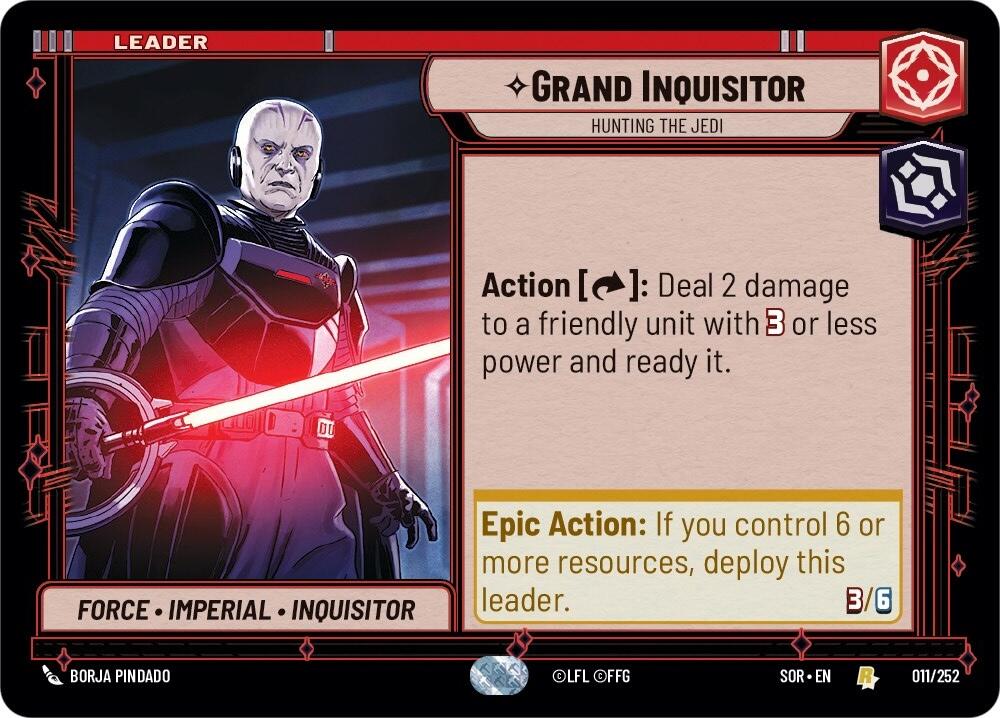 Grand Inquisitor - Hunting the Jedi (011/252) [Spark of Rebellion] | Cards and Coasters CA