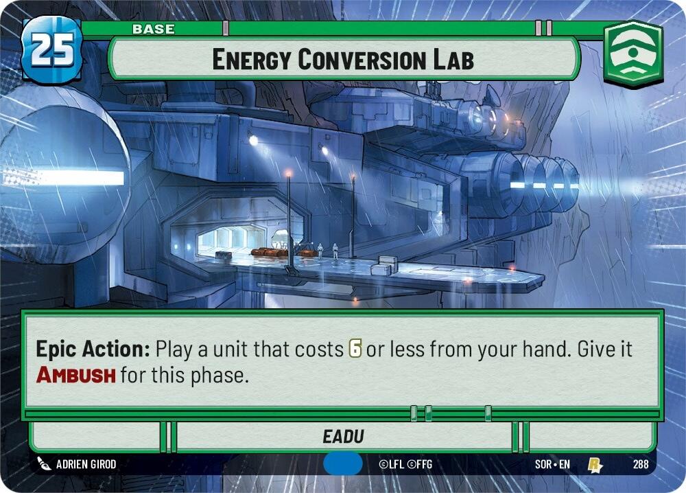 Energy Conversion Lab (Hyperspace) (288) [Spark of Rebellion] | Cards and Coasters CA
