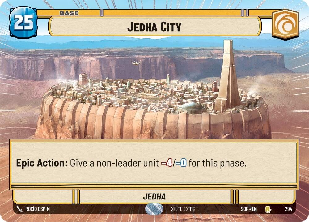 Jedha City (Hyperspace) (294) [Spark of Rebellion] | Cards and Coasters CA