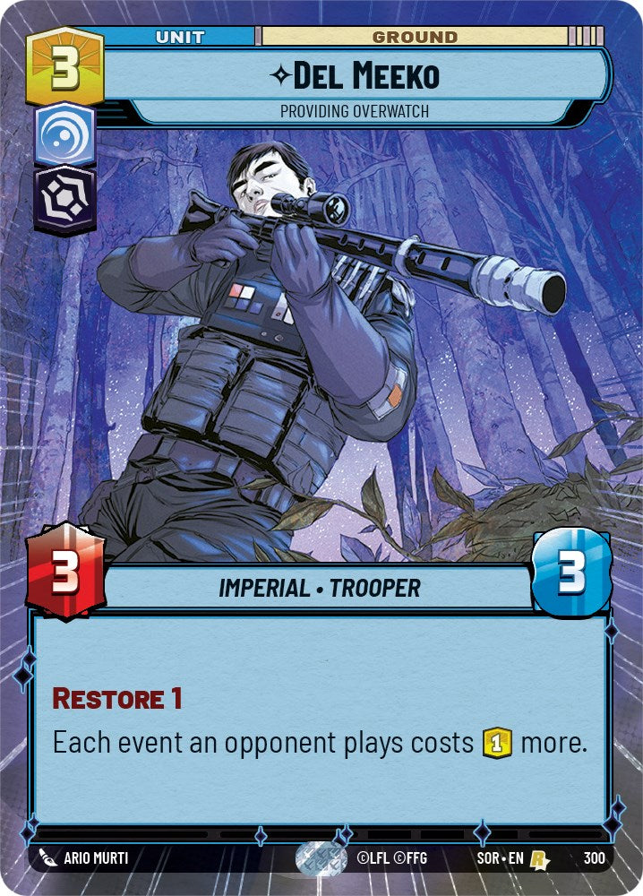 Del Meeko - Providing Overwatch (Hyperspace) (300) [Spark of Rebellion] | Cards and Coasters CA