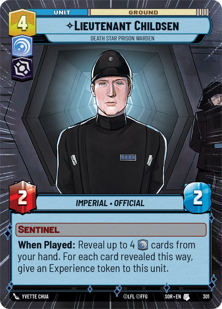 Lieutenant Childsen - Death Star Prison Warden (Hyperspace) (301) [Spark of Rebellion] | Cards and Coasters CA