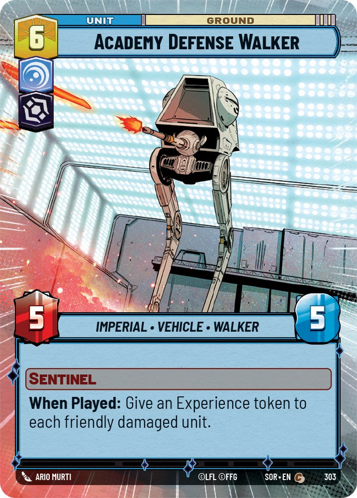 Academy Defense Walker (Hyperspace) (303) [Spark of Rebellion] | Cards and Coasters CA