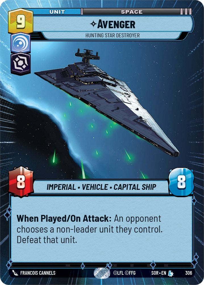 Avenger - Hunting Star Destroyer (Hyperspace) (306) [Spark of Rebellion] | Cards and Coasters CA