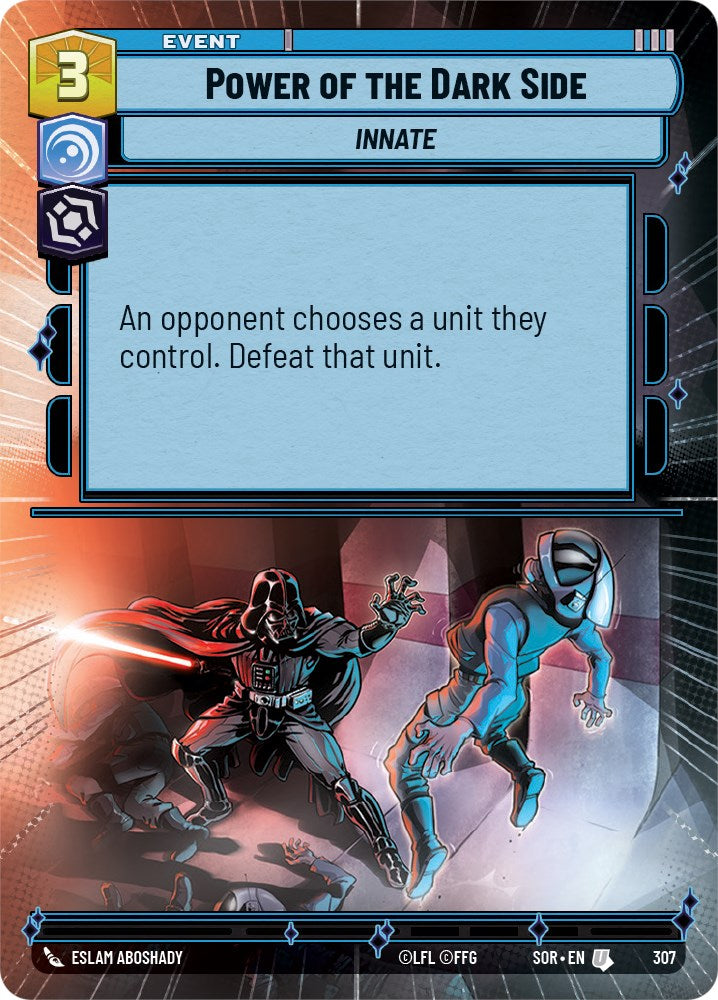 Power of the Dark Side (Hyperspace) (307) [Spark of Rebellion] | Cards and Coasters CA