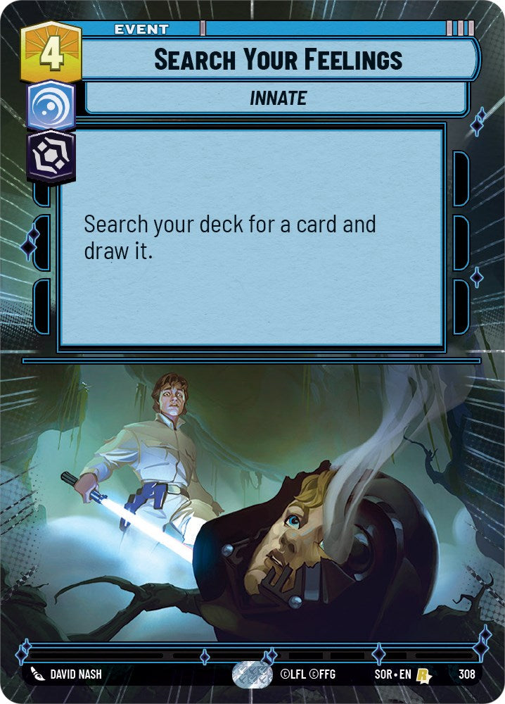 Search Your Feelings (Hyperspace) (308) [Spark of Rebellion] | Cards and Coasters CA