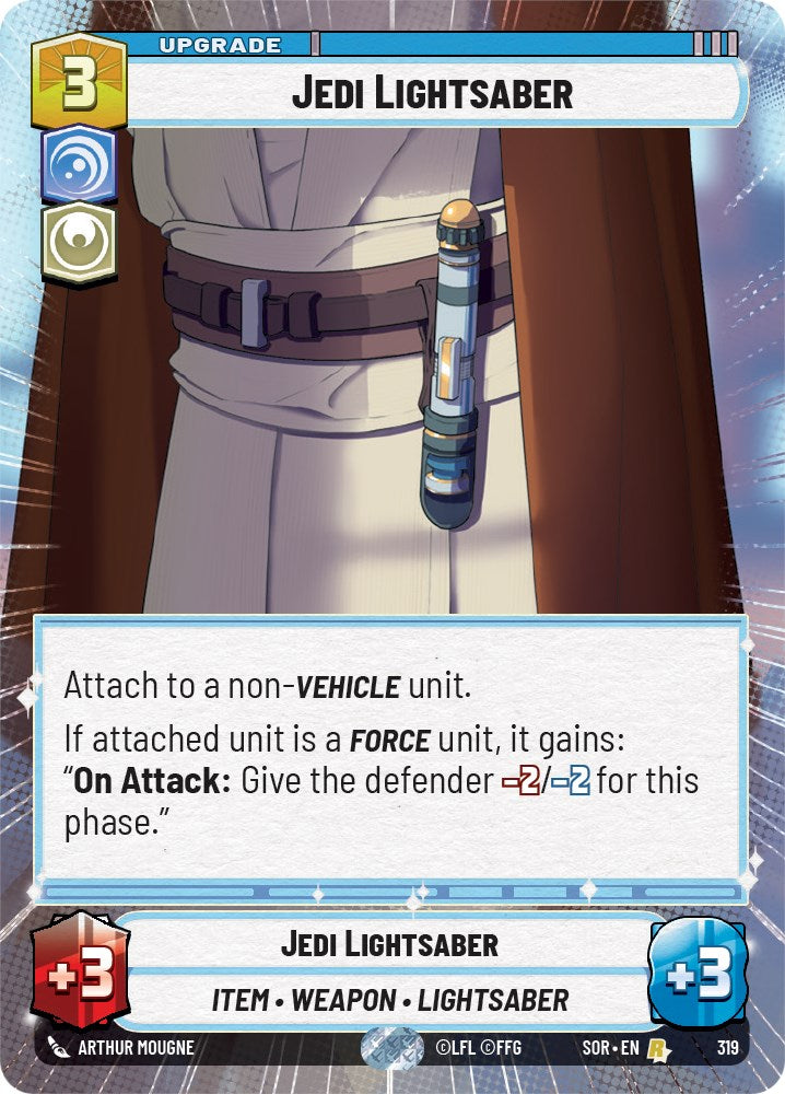 Jedi Lightsaber (Hyperspace) (319) [Spark of Rebellion] | Cards and Coasters CA