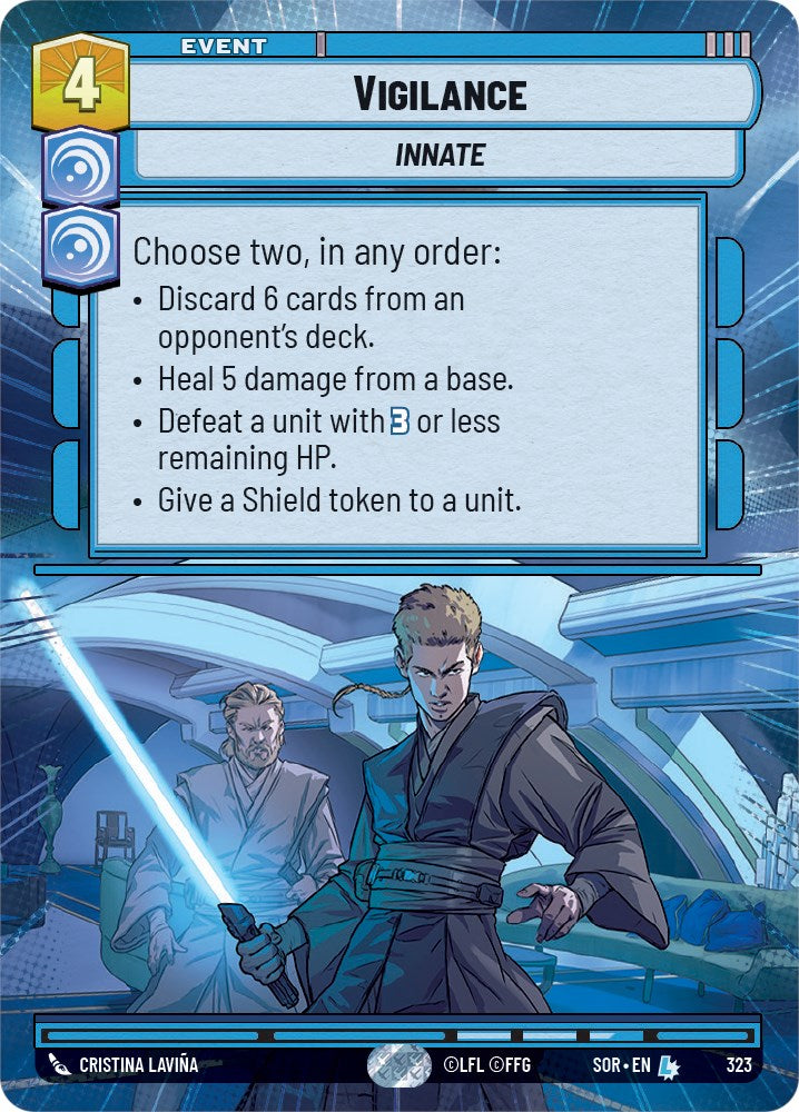 Vigilance (Hyperspace) (323) [Spark of Rebellion] | Cards and Coasters CA
