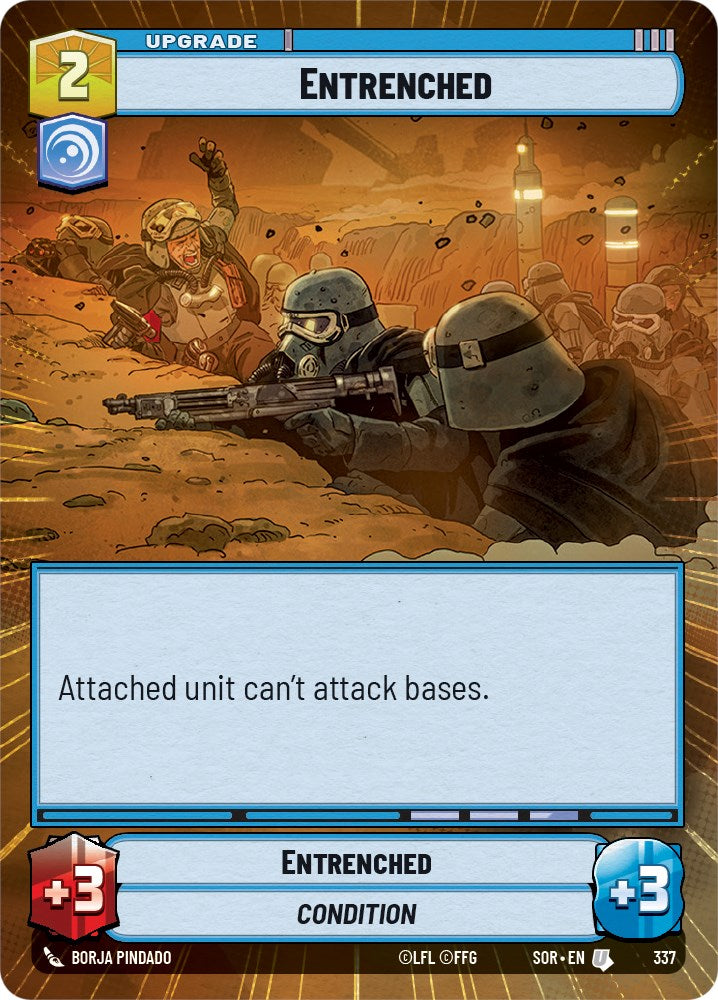 Entrenched (Hyperspace) (337) [Spark of Rebellion] | Cards and Coasters CA