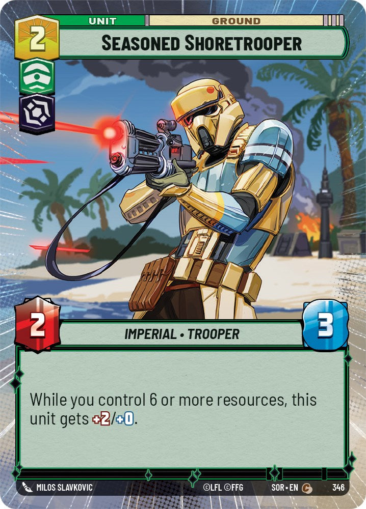 Seasoned Shoretrooper (Hyperspace) (346) [Spark of Rebellion] | Cards and Coasters CA