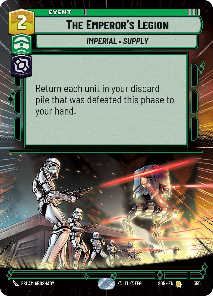The Emperor's Legion (Hyperspace) (355) [Spark of Rebellion] | Cards and Coasters CA