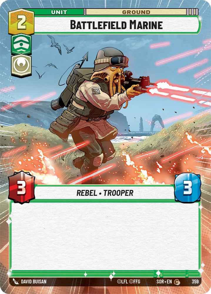 Battlefield Marine (Hyperspace) (359) [Spark of Rebellion] | Cards and Coasters CA