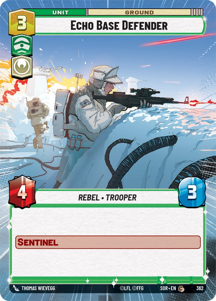 Echo Base Defender (Hyperspace) (362) [Spark of Rebellion] | Cards and Coasters CA