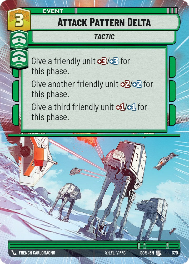 Attack Pattern Delta (Hyperspace) (370) [Spark of Rebellion] | Cards and Coasters CA