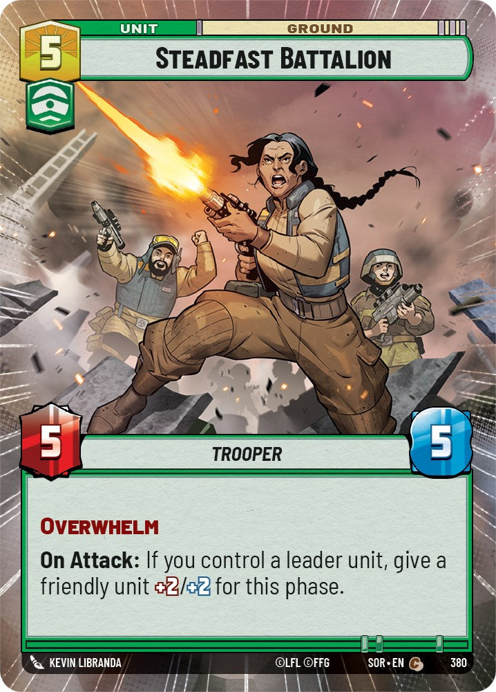 Steadfast Battalion (Hyperspace) (380) [Spark of Rebellion] | Cards and Coasters CA