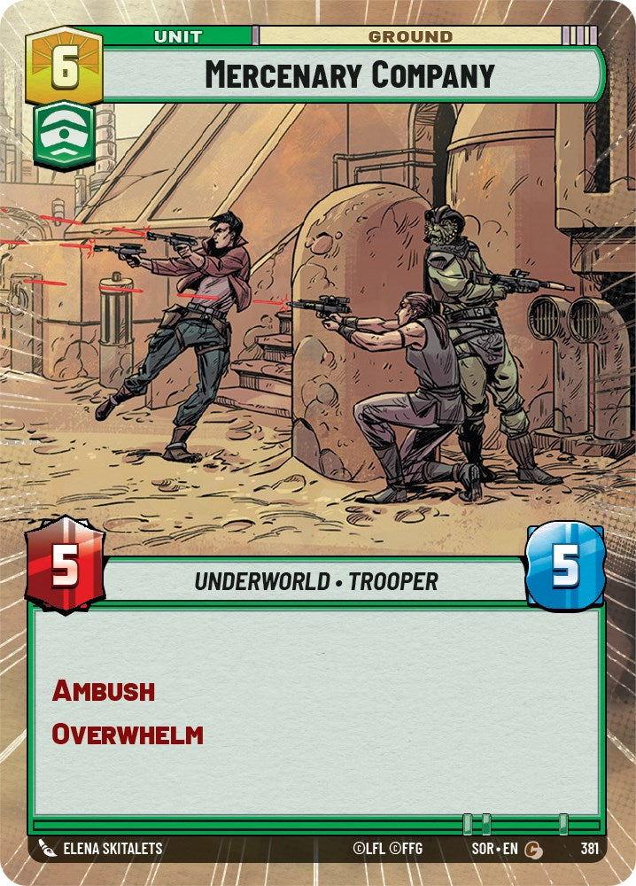 Mercenary Company (Hyperspace) (381) [Spark of Rebellion] | Cards and Coasters CA