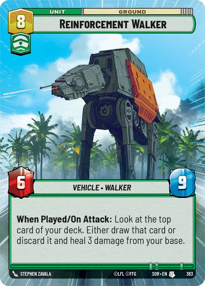 Reinforcement Walker (Hyperspace) (383) [Spark of Rebellion] | Cards and Coasters CA
