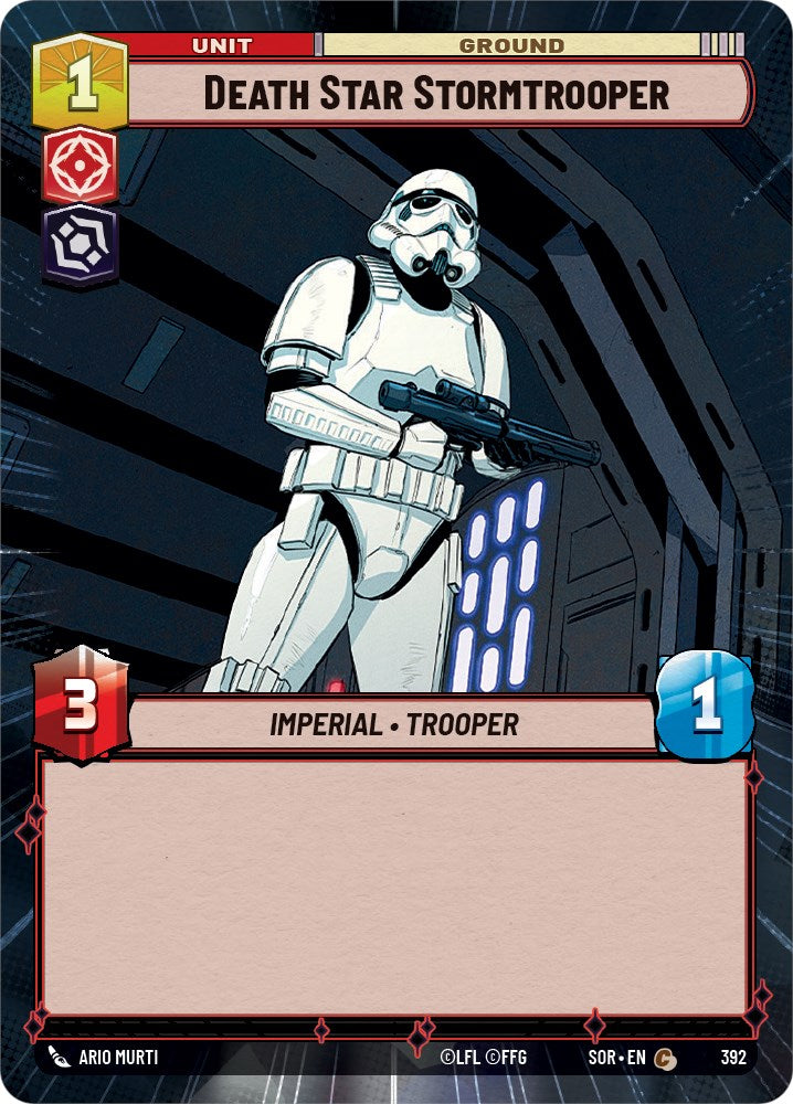 Death Star Stormtrooper (Hyperspace) (392) [Spark of Rebellion] | Cards and Coasters CA