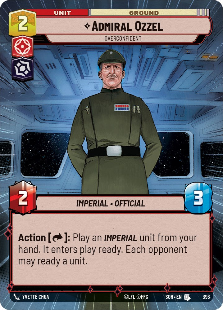 Admiral Ozzel - Overconfident (Hyperspace) (393) [Spark of Rebellion] | Cards and Coasters CA