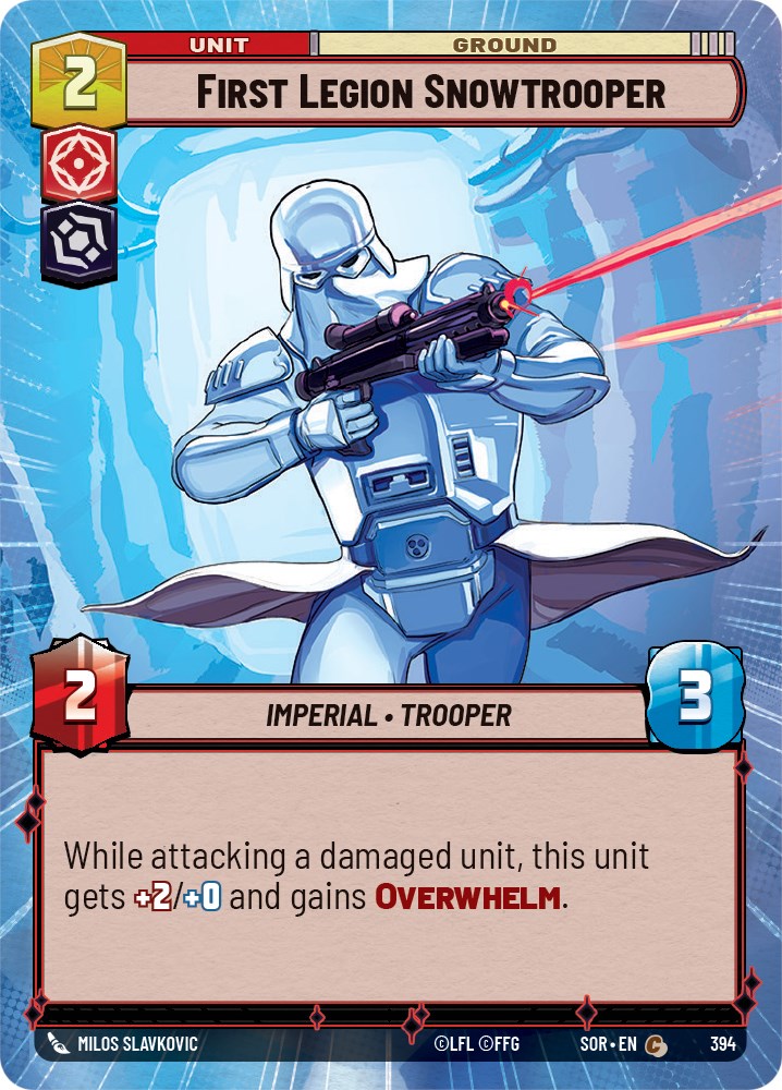First Legion Snowtrooper (Hyperspace) (394) [Spark of Rebellion] | Cards and Coasters CA