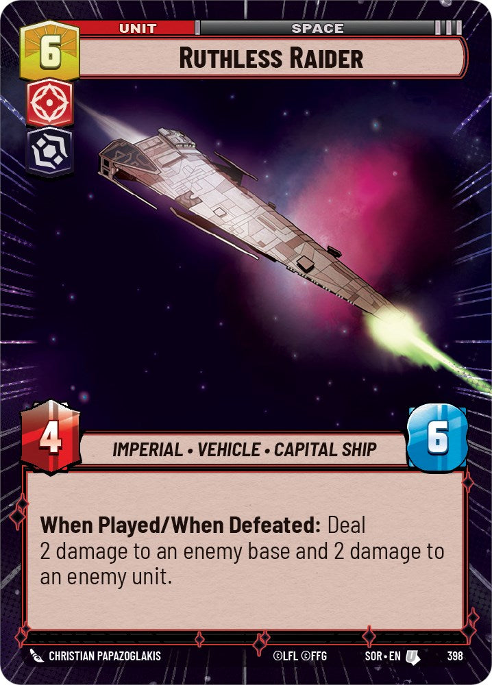 Ruthless Raider (Hyperspace) (398) [Spark of Rebellion] | Cards and Coasters CA