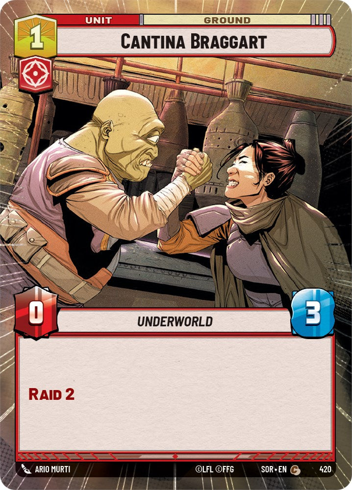 Cantina Braggart (Hyperspace) (420) [Spark of Rebellion] | Cards and Coasters CA