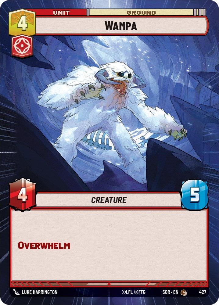 Wampa (Hyperspace) (427) [Spark of Rebellion] | Cards and Coasters CA