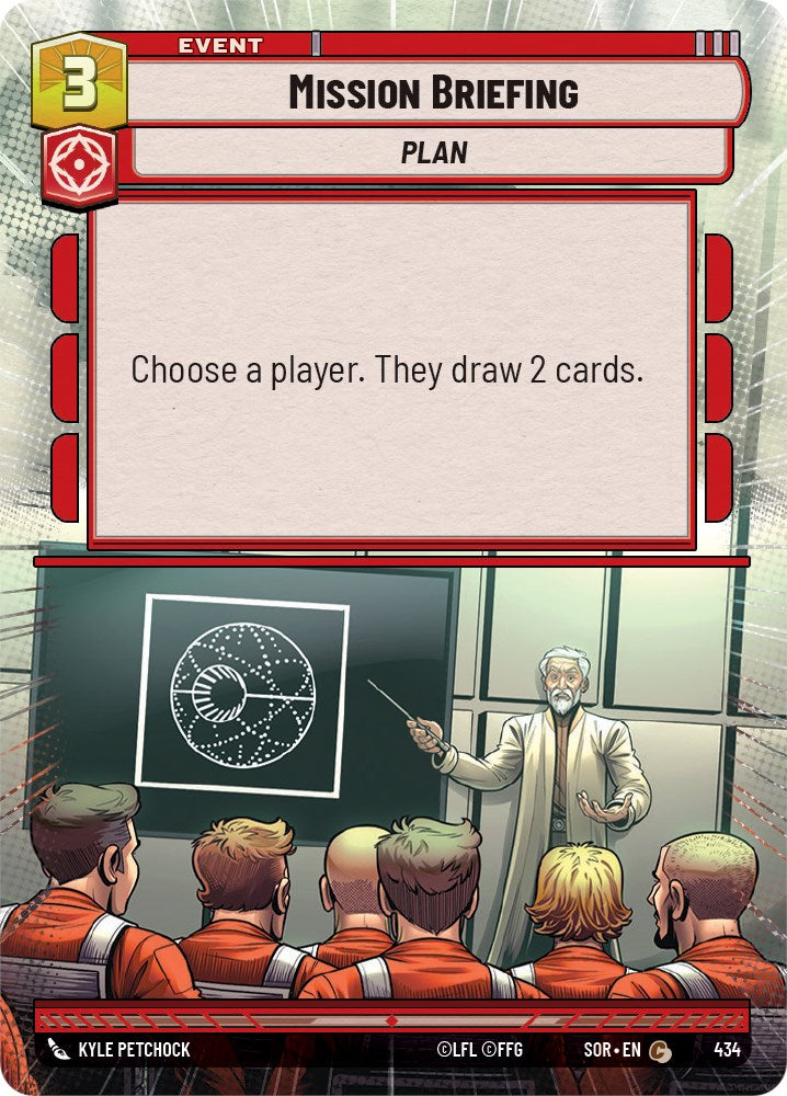 Mission Briefing (Hyperspace) (434) [Spark of Rebellion] | Cards and Coasters CA