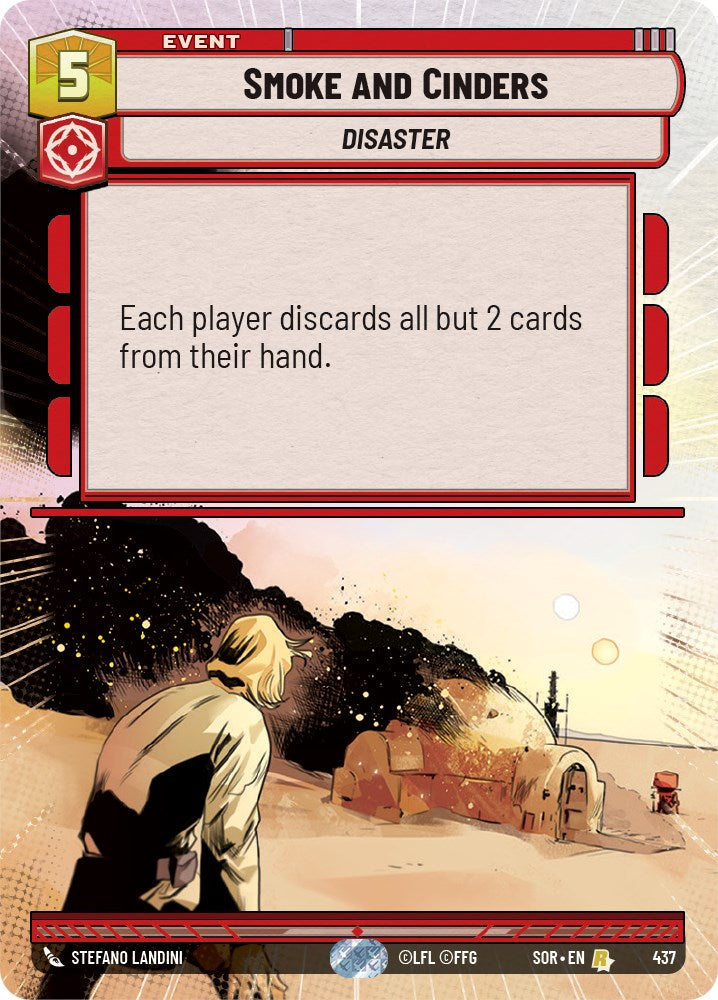 Smoke and Cinders (Hyperspace) (437) [Spark of Rebellion] | Cards and Coasters CA