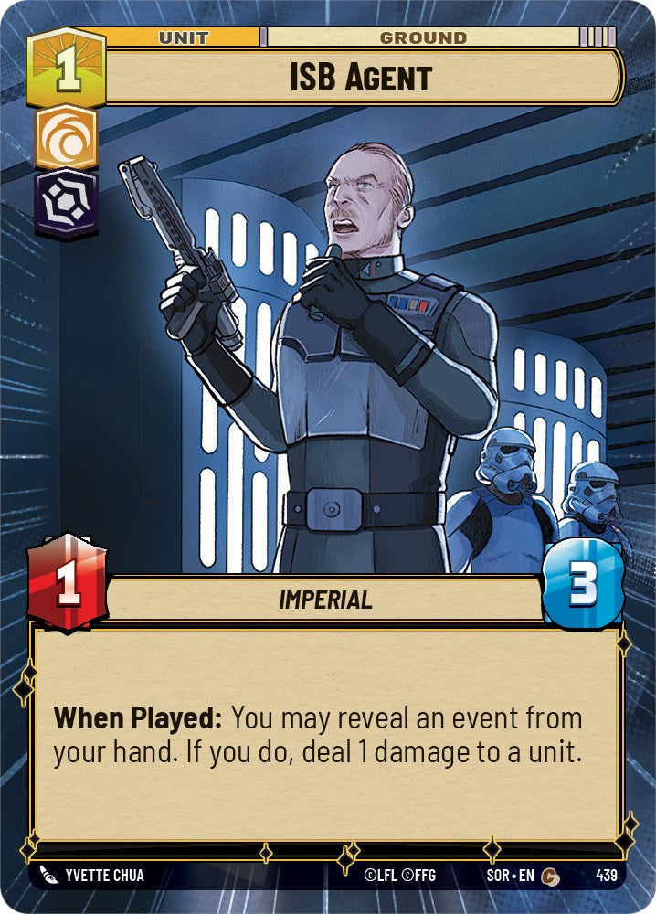 ISB Agent (Hyperspace) (439) [Spark of Rebellion] | Cards and Coasters CA